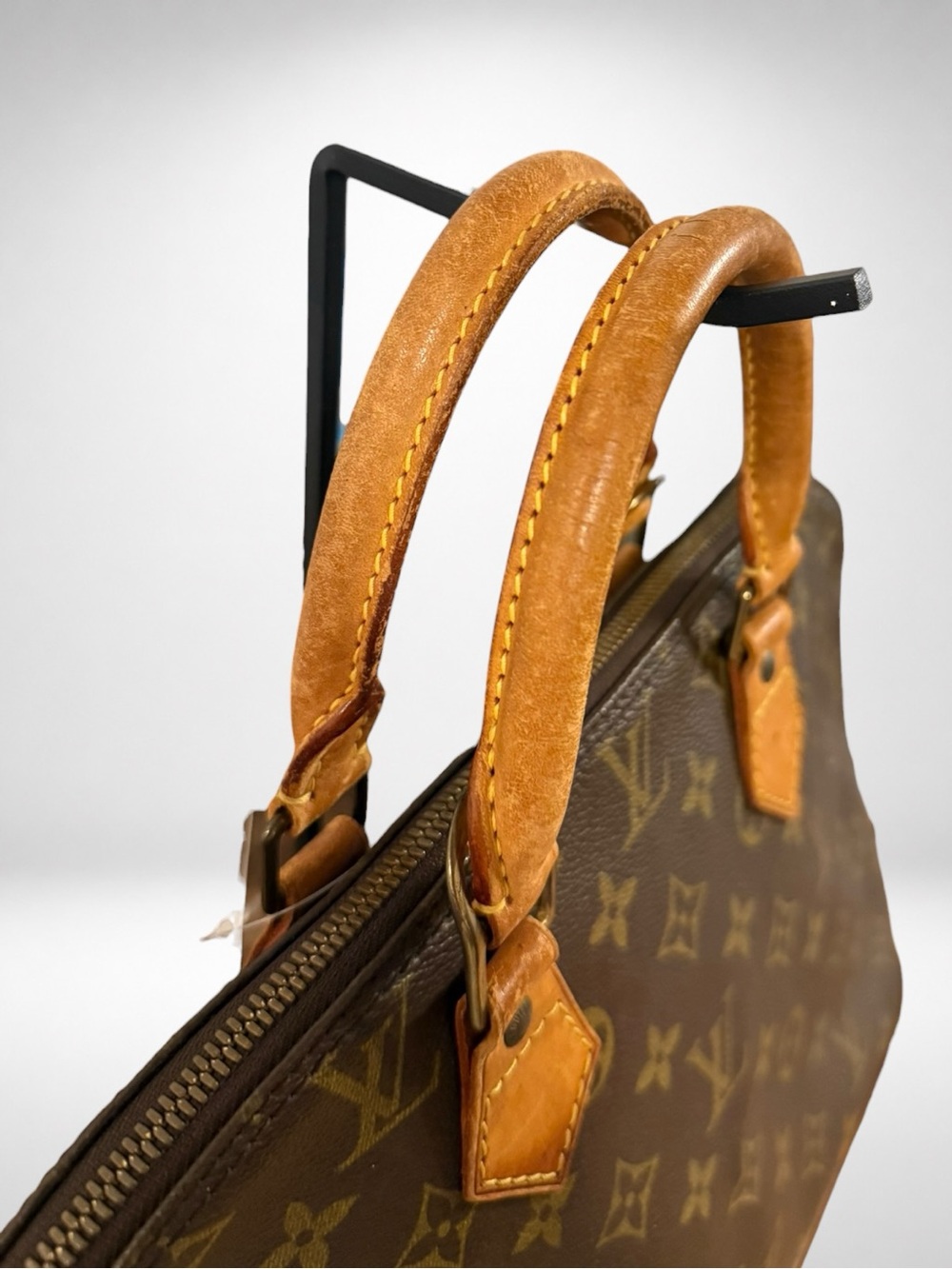 Louis Vuitton LV Authentic Alma PM Monogram Canvas Top Handle Satchel Bag France - Picture 9 of 17